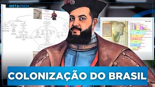 O que foram as CAPITANIAS HEREDITÁRIAS e o GOVERNO GERAL no início da Colonização brasileira [upl. by Nameerf]