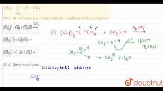 Alexander Williamson prepared diethyl by a simple method now called as Williamsons ether synth [upl. by Cristoforo]