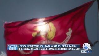 325 Marines remember war in Iraqs tenyear mark [upl. by Enyrat]