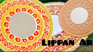 Easy Lippan Art Design Stap By Step  Lippan Art For Beginners  Wall Hanging Decor ideas 💡 [upl. by Araihc]