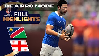 HIGHLIGHTS I Namibia v Georgia RUGBY WORLD CUP 2023 I Game 15  Rugby Challenge 4 [upl. by Marla]