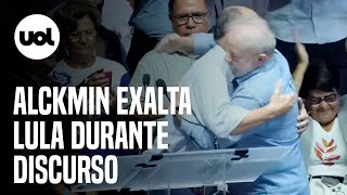 Alckmin exalta Lula aos gritos “Viva os trabalhadores do país” [upl. by Lurette]