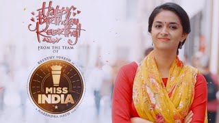 Keerthy Suresh Birthday Song Teaser  Miss India  Narendra  Thaman S  Mahesh S Koneru [upl. by Armalda]