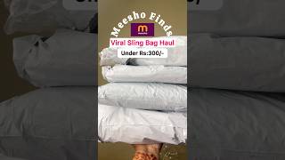 Meesho Sling Bag Haul  viral bags  under Rs 300 meeshofinds unboxing shorts [upl. by Lubow]