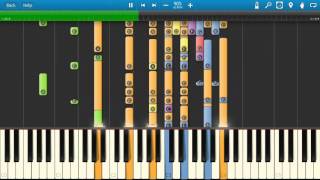 Elton John  Daniel  Piano Tutorial  How to play  Synthesia [upl. by Norej]