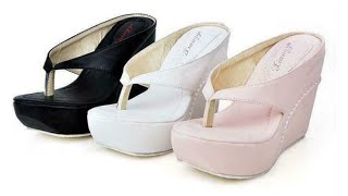 Womens Wedge High Heel Sandals Flip Flops Flat Slippers Slip On Shoes [upl. by Samson]