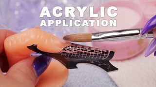 DIY Nail Workshop  Acrylic Application [upl. by Normalie]