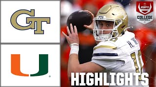 Miami Hurricanes vs Georgia Tech Yellow Jackets  Full Game Highlights  ESPN College Football [upl. by Mccord96]