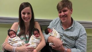 Parents Smile For Camera With Newborn Triplets But Look Closely At The Babies’ Faces… [upl. by Awe]