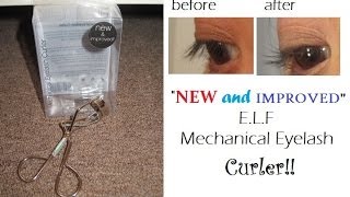 The quotNew and Improvedquot ELF Mechanical Eyelash Curler Review and Demo [upl. by Soma]