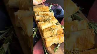 Crispy Phyllo Wrapped Brie RollUps [upl. by Petulah]