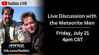 Live Discussion with the Meteorite Men [upl. by Iarahs]