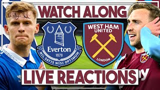 Everton v West Ham LIVE Watch Along  Premier League [upl. by Bertram]