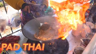 Pad thai  Street Food Thailand [upl. by Nynnahs]