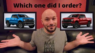 Which Silverado did I order ZR2 or Trail Boss 2022 Refreshed Chevy Silverado [upl. by Enirtak]