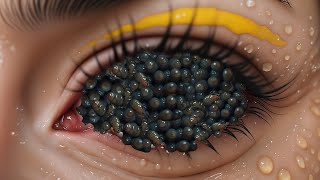 ASMR EyeBall Treatment Animation  ASMR Remove Dirty Maggots from Eye  Deep Cleaning Animation [upl. by Violette]