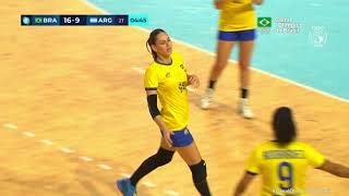 ASSUNÇÃO 2022  Brasil vence Argentina e conquista medalha de ouro no Handebol Feminino [upl. by Cornelia]