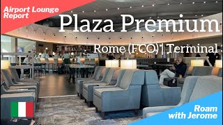 Plaza Premium Lounge  Rome FCO  Terminal 3  Area E NonSchengen  Lounge Review [upl. by Newmann649]