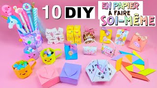 10 IDÉES DE BRICOLAGE EN PAPIER QUE VOUS ALLEZ ADORER  Fournitures scolaires Jouets Fidget autres [upl. by Birkle280]