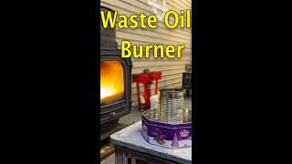 Free Heat Fantastic Tin can Waste Oil Burner [upl. by Lasorella17]