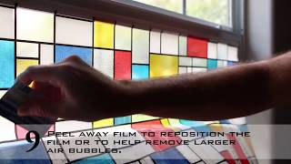 How To Install Adhesive Window Film [upl. by Tiffany398]