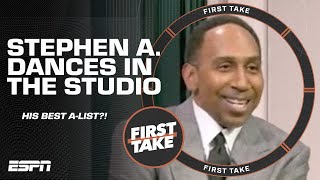 Stephen A DANCES after his BEST ALIST 🕺  First Take [upl. by Darelle]