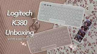 Pink and White Logitech K380 Unboxing [upl. by Neelahtak]