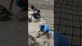 manomanong paggawa ng clay brickshorts [upl. by Ado713]