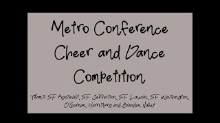 Metro Conference Cheer and Dance Competition  101424 [upl. by Orual]