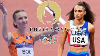 Women’s 400m hurdles heats Paris 2024 olympic games [upl. by Aleibarg]