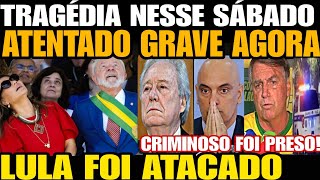 TRAGÉDIA ATENTADO GRAVE AGORA VÁRIOS T1R0S 2 M0RT05 LULA DA SILVA FOI ATACADO EM REUNIÃO P CAIAD [upl. by Euqinoj]