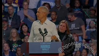 Obama Raps Eminems Lose Yourself at Detroit Rally [upl. by Sager994]