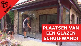 Glazen schuifwanden plaatsen  Roger [upl. by Eamaj]