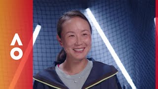 Peng Shuai is the happiest player at the AO  Australian Open 2018 [upl. by Ahsil]