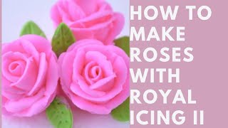 How to make Roses with Royal Icing [upl. by Mendez290]