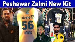 Peshawar Zalmi New Kit Unveiled for HBLPLS9  M Haris New Look [upl. by Forras]