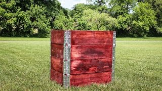 Simple Stackable Compost Bin from Pallets Collars [upl. by Eanahs167]