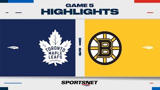 NHL Game 5 Highlights  Maple Leafs vs Bruins  April 30 2024 [upl. by Natanoy]