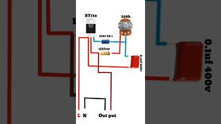 220v AC Regulator fan regulator circuit youtubeshorts Regulatorshorts [upl. by Revkah]