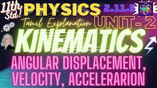 Angular Displacement  Angular velocity  Angular acceleration  Tangential Centripetal acceleration [upl. by Schear]