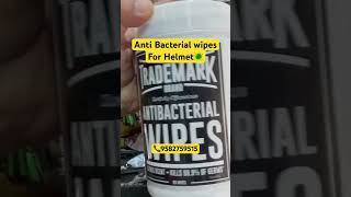 Anti Bacterial wipes for Helmet🦠 bike bikeaccessories helmets shorts [upl. by Lengel]