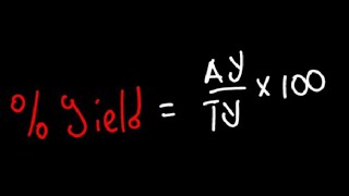 percentage yield practice problem [upl. by Ayahs]