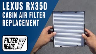 How to Replace Cabin Air Filter 2017 Lexus RX350  AQ1262 [upl. by Bakerman]