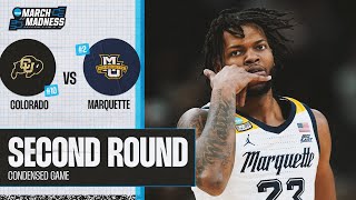 Marquette vs Colorado  Second Round NCAA tournament extended highlights [upl. by Ahsienel]