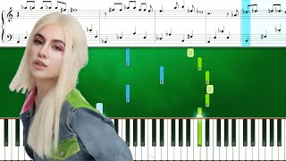 Ava Max  Belladonna Piano Tutorial With Sheets  Piano Instrumental  Piano Karaoke [upl. by Fauver]