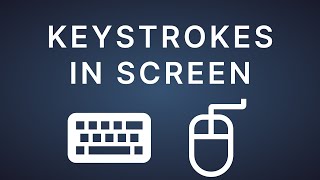 Record keystrokes on screen amp mouse stroke [upl. by Swift]