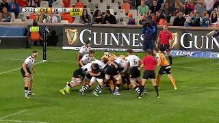 Guinness PRO14 Rd 3 Highlights Cheetahs v Zebre Rugby [upl. by Rida14]