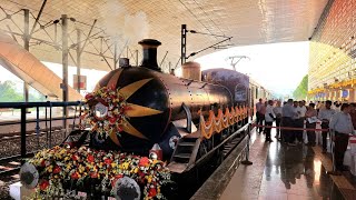 PM Modi Unveils Exclusive Heritage Steam Special Train in Tribute to Sardar Patel  News Station [upl. by Enileoj]