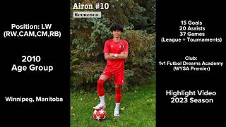 Airon Recuenco 2023 Season Highlight Video [upl. by Standley]