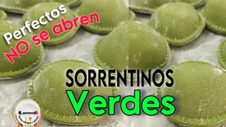 ✅ Masa para SORRENTINOS VERDES con Agua Caliente y Verdura [upl. by Anirual930]